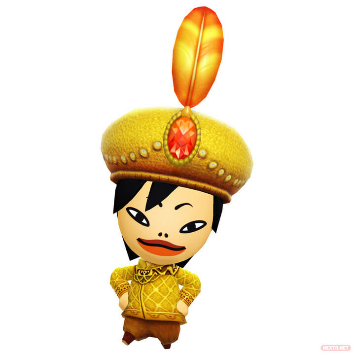 Miitopia (Switch) promotional art for the Prince from a Nearby Land, featuring Jace.